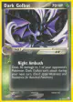 Dark Golbat 34/109 Uncommon card from Team Rocket Returns