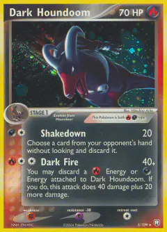 Dark Houndoom 5/109 Rare Holo card from Team Rocket Returns