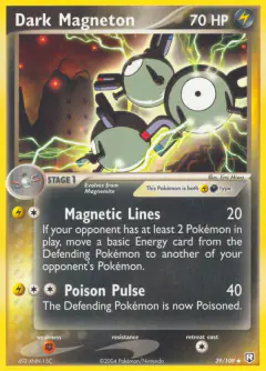 Dark Magneton 39/109 Uncommon card from Team Rocket Returns