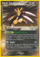 Dark Sandslash 18/109 Rare card from Team Rocket Returns