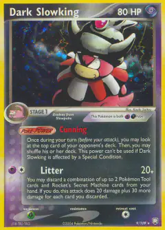 Dark Slowking 9/109 Rare Holo card from Team Rocket Returns