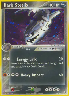 Dark Steelix 10/109 Rare Holo card from Team Rocket Returns