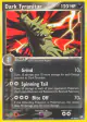 Dark Tyranitar 19/109 Rare card from Team Rocket Returns