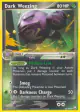Dark Weezing 42/109 Uncommon card from Team Rocket Returns