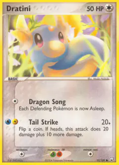 Dratini 53/109 Common card from Team Rocket Returns