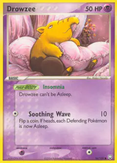 Drowzee 54/109 Common card from Team Rocket Returns