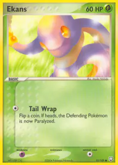 Ekans 55/109 Common card from Team Rocket Returns