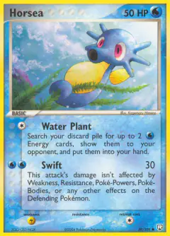 Horsea 58/109 Common card from Team Rocket Returns