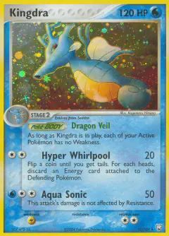 Kingdra 12/109 Rare Holo card from Team Rocket Returns