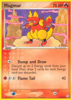 Magmar 44/109 Uncommon card from Team Rocket Returns