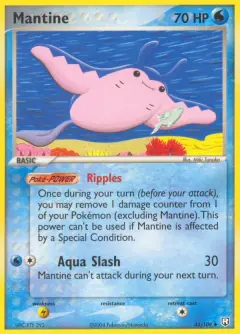 Mantine 45/109 Uncommon card from Team Rocket Returns