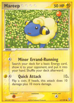 Mareep 67/109 Common card from Team Rocket Returns