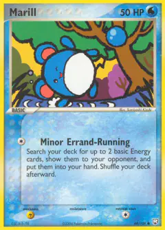 Marill 68/109 Common card from Team Rocket Returns