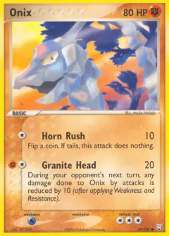Onix 69/109 Common card from Team Rocket Returns
