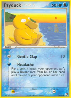 Psyduck 70/109 Common card from Team Rocket Returns