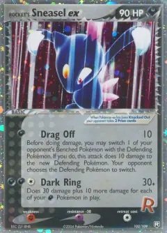 Rocket's Sneasel ex 103/109 Rare Holo EX card from Team Rocket Returns