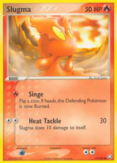 Slugma 77/109 Common card from Team Rocket Returns