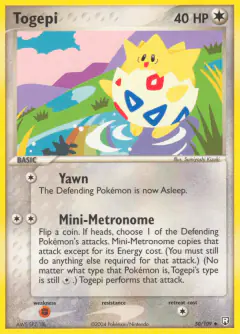 Togepi 50/109 Uncommon card from Team Rocket Returns