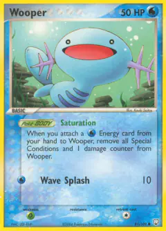 Wooper 81/109 Common card from Team Rocket Returns