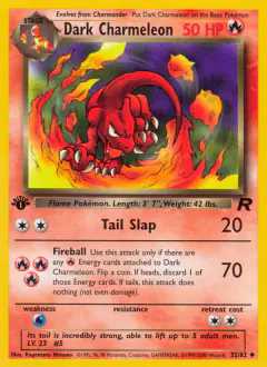 Dark Charmeleon 32/82 Uncommon card from Team Rocket