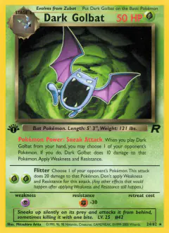 Dark Golbat 24/82 Rare card from Team Rocket