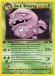 Dark Weezing 31/82 Rare card from Team Rocket