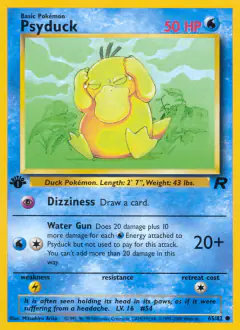 Psyduck 65/82 Common card from Team Rocket