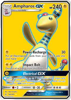 Ampharos-GX 163/181 Rare Ultra card from Team Up