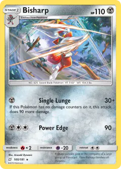 Bisharp 105/181 Rare card from Team Up