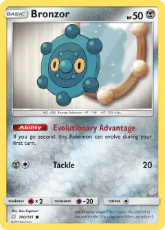 Bronzor 100/181 Common card from Team Up