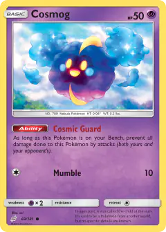 Cosmog 69/181 Common card from Team Up