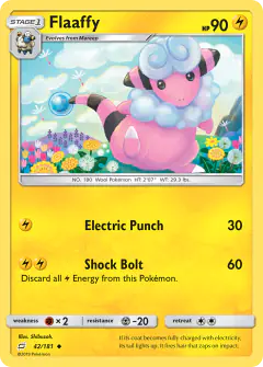 Flaaffy 42/181 Uncommon card from Team Up