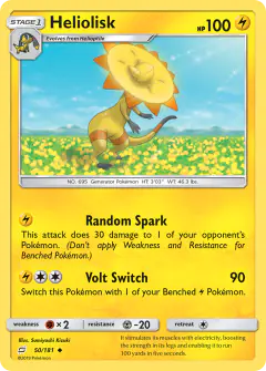 Heliolisk 50/181 Uncommon card from Team Up