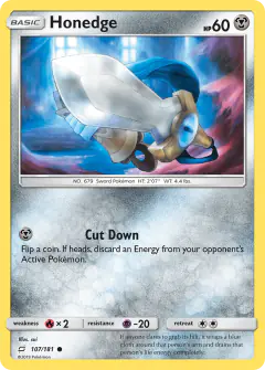 Honedge 107/181 Common card from Team Up