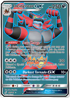 Incineroar-GX 167/181 Rare Ultra card from Team Up