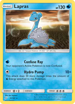 Lapras 31/181 Rare card from Team Up