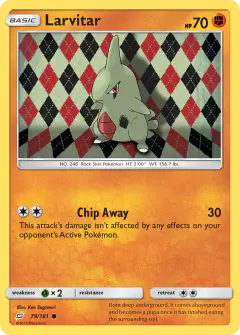 Larvitar 79/181 Common card from Team Up