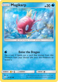 Magikarp 29/181 Common card from Team Up