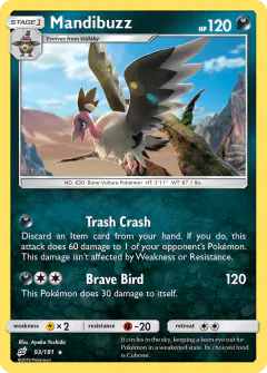 Mandibuzz 93/181 Rare card from Team Up