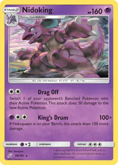Nidoking 59/181 Rare card from Team Up