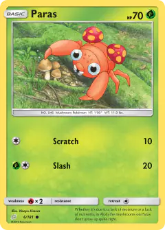 Paras 6/181 Common card from Team Up
