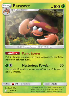 Parasect 7/181 Rare card from Team Up