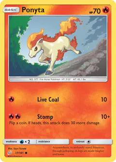 Ponyta 17/181 Common card from Team Up
