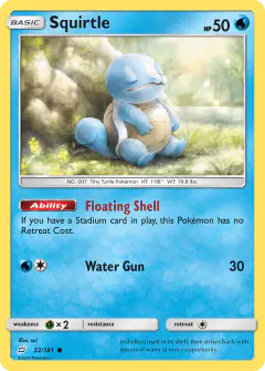 Squirtle 22/181 Common card from Team Up