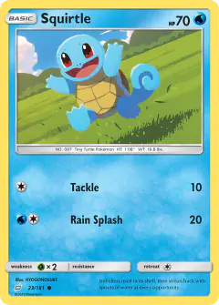 Squirtle 23/181 Common card from Team Up