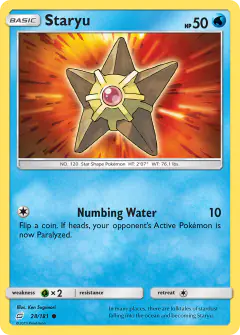Staryu 28/181 Common card from Team Up