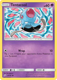 Tentacool 60/181 Common card from Team Up