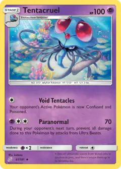 Tentacruel 61/181 Uncommon card from Team Up