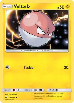 Voltorb 38/181 Common card from Team Up