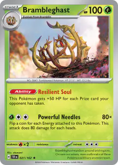 Brambleghast 021/162 Rare card from Temporal Forces